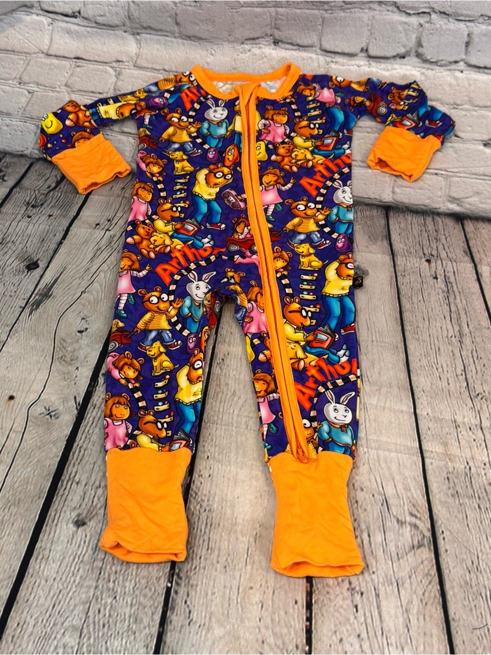 Sugar Swan Starlette Arthur Bamboo Zippie Romper